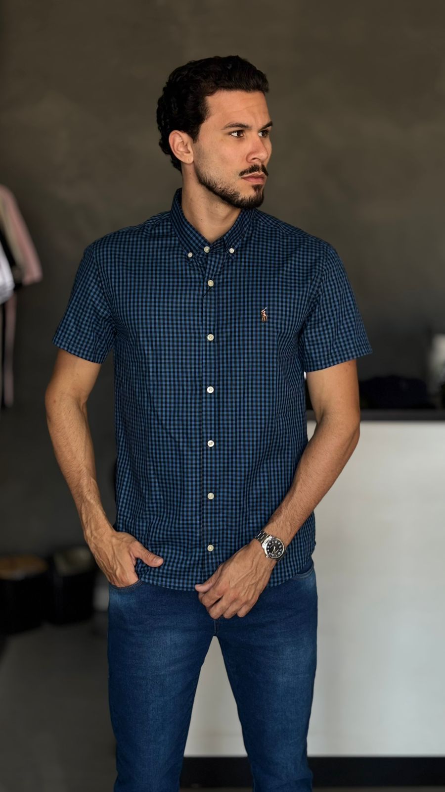 CAMISA XADREZ CUSTOM FIT